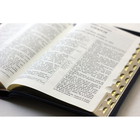 Біблія| Огієнко - великий 18 х 25 - мʼяка обкладинка - замок - синя