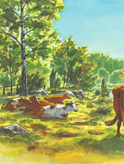 Мама Му на дитячій гірці