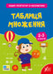 Workbook-tutor in mathematics. Multiplication table