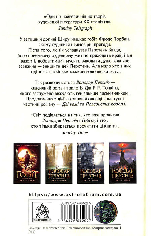 Володар перснів: Братство Персня. Частина 1