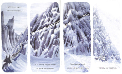 The wolf is looking for a way to the pack.